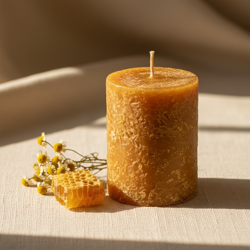 Hand-Rolled Beeswax Candle