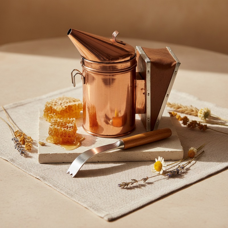 Beekeeper's Smoker & Tool Set · Copper